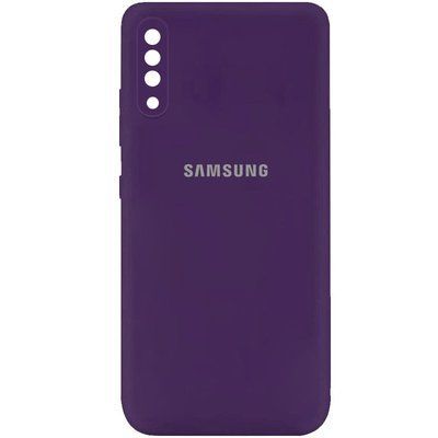 Чехол Silicone Cover MyColor Camera A для Samsung Galaxy A50 A505F / A50s / A30s Фиолетовый / Purple 60910