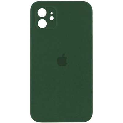 Чехол Silicone Case Square для Iphone 11 Зеленый / Cyprus Green 69115
