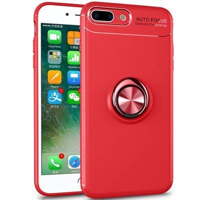 Чехол Din Color Magnet Ring для Iphone 7 Plus / 8 Plus Красный 52887