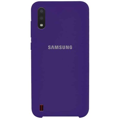 Чохол Silicone Case для Samsung Galaxy A01 Фіолетовий / Purple 39912