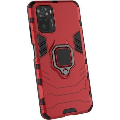 Противоударный чехол Transforme Ring для Xiaomi Redmi Note 10 / Note 10s / Poco M5s Красный / Dante Red 55483