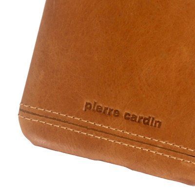 Чохол з натуральної шкіри Pierre CarDin для Iphone 11 Pro Max Світло-коричневий 56780