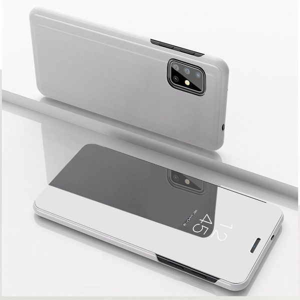 Чехол-книжка Clear View StanDing для Samsung Galaxy A71 Серебряный 41478