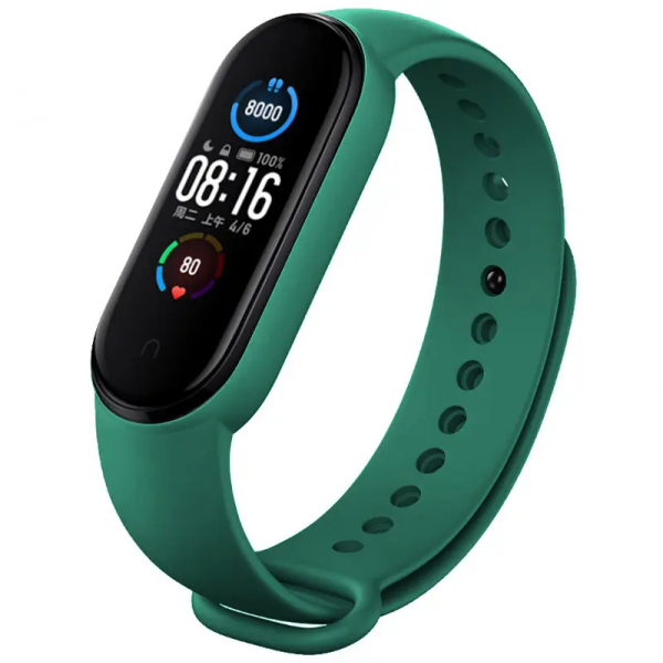 Ремешок Silicone для Xiaomi Mi Band 8 Dark green 81357