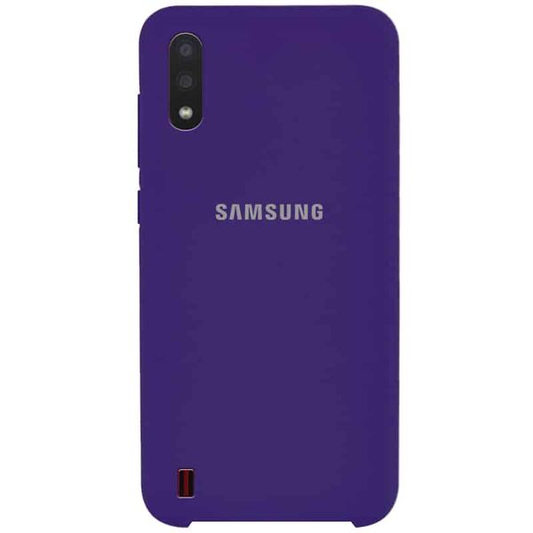 Чехол Silicone Case для Samsung Galaxy A01 Фиолетовый / Purple 39912