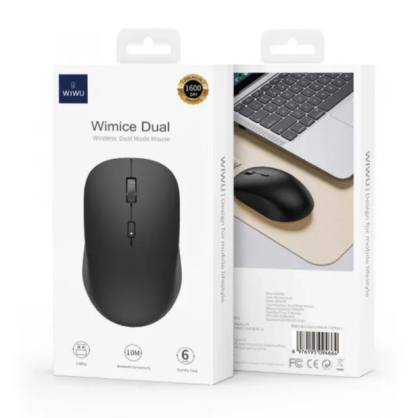 Миша бездротова WIWU WM108 Black 82080