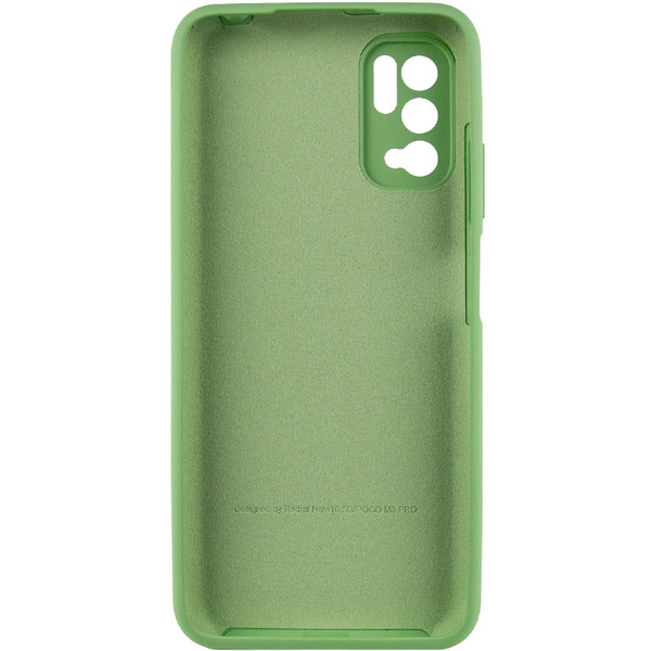 Чохол Silicone Cover Camera для Xiaomi Redmi Note 10 5G / Poco M3 Pro М'ятний / Mint 66902