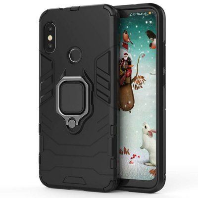 Протиударний чохол Transforme Ring для Xiaomi Redmi Note 6 Pro Black 31694