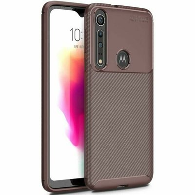 Чехол Kaisy Сarbon для Motorola Moto G8 Play Brown 56654