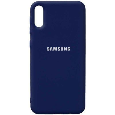 Чехол Silicone Cover для Samsung Galaxy A02 Темно-синий / Midnight blue 54671