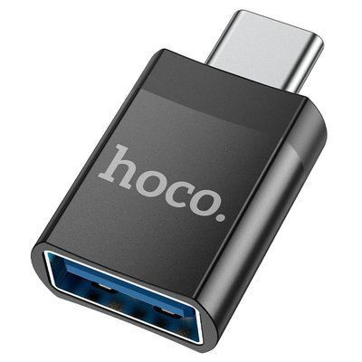 Перехідник Hoco UA17 USB 3.0 to Type-C Black 81541