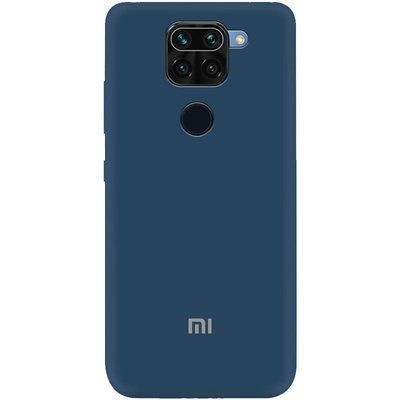 Чехол Silicone Cover A для Xiaomi Redmi Note 9 / Redmi 10X Синий / Navy blue 43229
