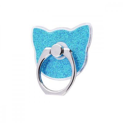 Кольцо держатель для телефона Gold Shining Kitty Blue 52838