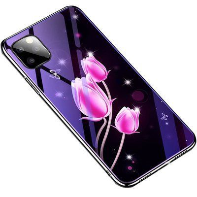 Чохол TPU+Glass Fantasy для Iphone 11 Pro Max Тюльпани 39556