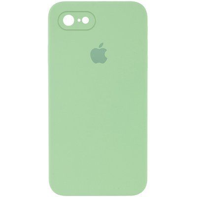 Чохол Silicone Case Square для Iphone 7 / 8 / SE 2020 М'ятний / Mint 56993