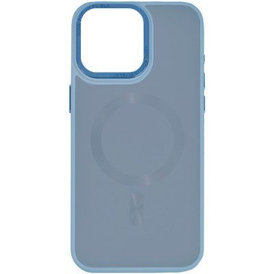 Чохол TPU+Glass Sapphire Midnight MagSafe для Iphone 15 Pro Блакитний / Blue 81245