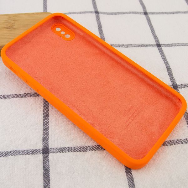 Чехол Silicone Case Square для Iphone X / XS Оранжевый / Bright Orange 53348
