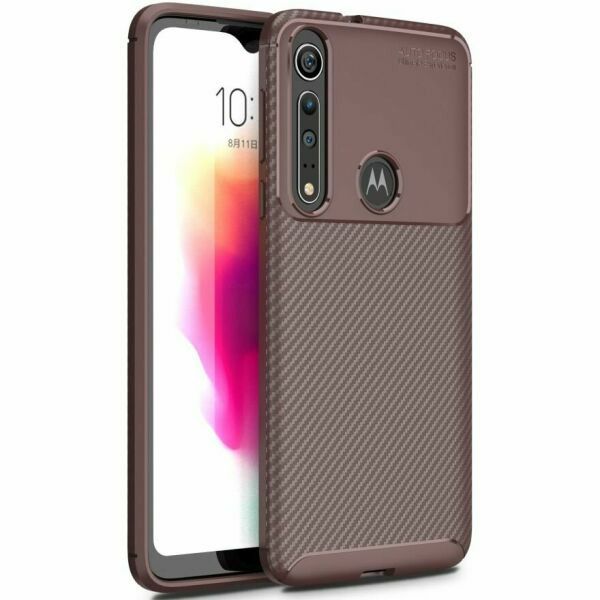 Чохол Kaisy Сarbon для Motorola Moto G8 Play Brown 56654