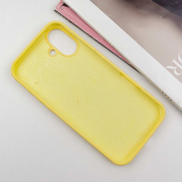 Чехол Silicone Case для Iphone 16 Plus Желтый / Yellow