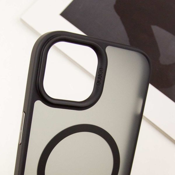 Чехол Blueo Skin Friendly Frosted MagSafe для Iphone 15 Черный 84094