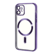 Чохол Xrome MagSafe для Iphone 12 Прозорий / Purple 68610