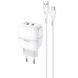 Мережевий зарядний пристрій Hoco C77A + кабель MicroUSB 2USB 2.4A White 47308 1