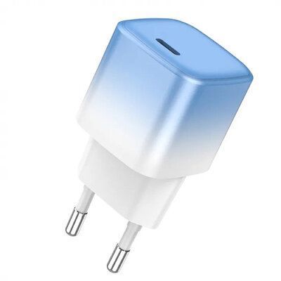 Сетевое зарядное устройство HOCO C101A PD20W Type-C Ice Blue 83691