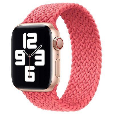 Ремінець Braided Solo Loop для Apple Watch 38/40/SE 40/41 mm 125 mm Рожевий 60238