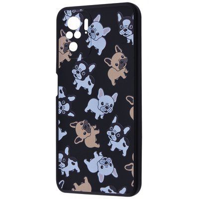 Чехол WAVE Fancy для Xiaomi Redmi Note 10 / Note 10s / Poco M5s Pug / Black 54362