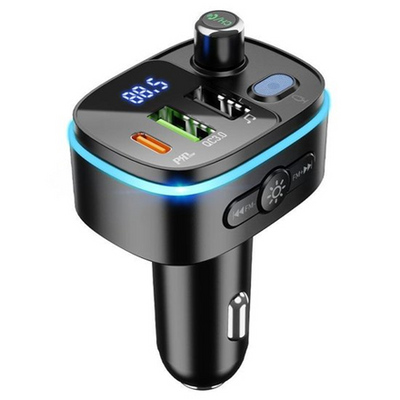 Автомобільний FM модулятор Hoco E62 PD20W+QC3.0 Black 86609