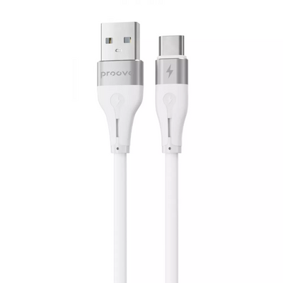 Кабель Proove Soft Silicone USB to Type-C 2.4A 1m White 82704