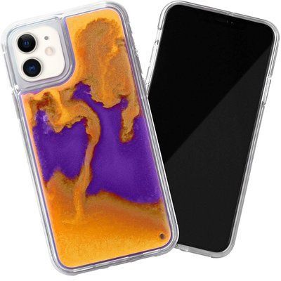 Чохол Neon Night Sand для Iphone 11 Фіолетовий / Помаранчевий 43778