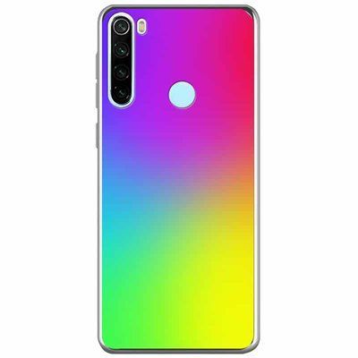 Чохол TPU+Glass Gradient Rainbow для Xiaomi Redmi Note 8 Веселка 37467