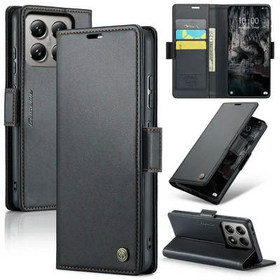Чохол-книжка Retro для Xiaomi Poco X6 Pro 5G Чорний