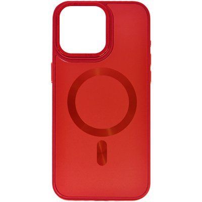 Чохол TPU+Glass Sapphire Midnight MagSafe для Iphone 15 Pro Червоний / Red 81246