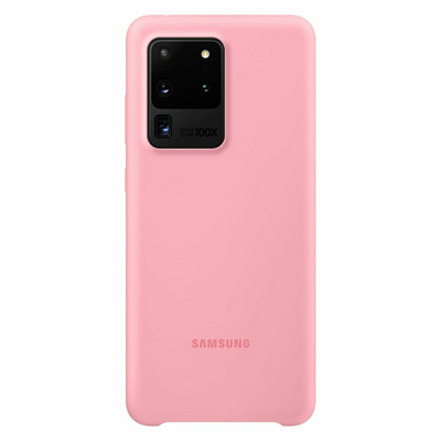 Чехол Silicone Cover для Samsung Galaxy S20 Ultra Pink 81982