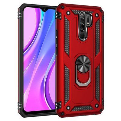 Протиударний чохол Serg Magnet Ring для Xiaomi Redmi 9 Червоний 48368