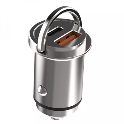 Автомобильное зарядное устройство Proove Viraty Car Charger 45W QC+PD Type-C + USB Silver 81306