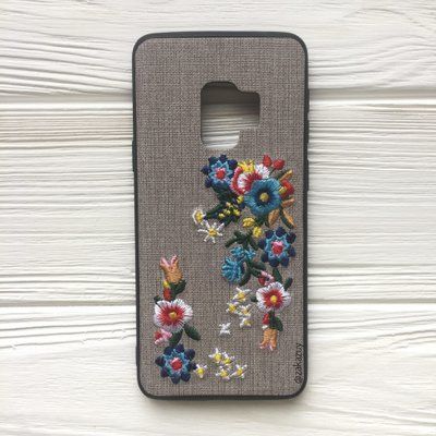 Чехол с цветами для Samsung G960 Galaxy S9 Вышиванка 32761