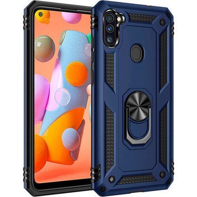 Протиударний чохол GetSerg Magnet Ring для Samsung Galaxy A11 / M11 Темно-синій 42268