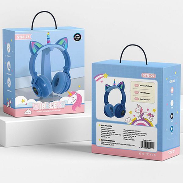Наушники беспроводные Unicorn STN27 Синий 81463