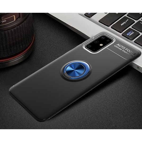 Чехол Din Color Magnet Ring для Samsung Galaxy A51 Черный / Синий 44442 Чехол Din Color Magnet Ring для Samsung Galaxy A51 Черный / Синий 44442