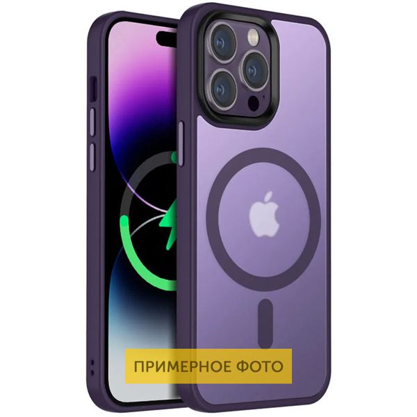 Чехол Metal Buttons MagSafe Colorful для Iphone 16 Pro Зеленый