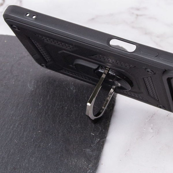 Протиударний чохол Camsh Serg Ring для Samsung Galaxy A73 Чорний 63691