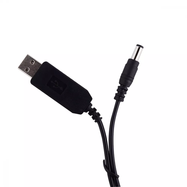 Кабель Stez USB to DC преобразователь для роутеров 5V-12V Black 66653