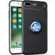Чехол Din Color Magnet Ring для Iphone 7 Plus / 8 Plus Черный / Синий 52889