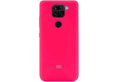 Чехол Silicone Cover A для Xiaomi Redmi Note 9 / Redmi 10X Розовый / Barbie pink 43245
