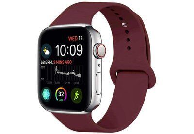 Ремешок Silicone для Apple Watch 42/44/45/49 mm Бордовый / Maroon 50593