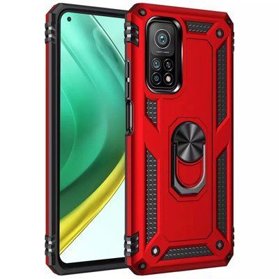 Противоударный чехол Serg Magnet Ring для Xiaomi Mi 10T / Mi 10T Pro Красный 52622