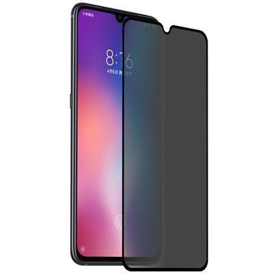 Защитное стекло Антишпион Privacy для Xiaomi Redmi 9 / 9T / Poco M3 Black 50144